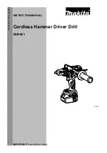 Makita DHP481RMJ Instruction Manual предпросмотр