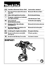 Makita DHP481RTJ Instruction Manual предпросмотр