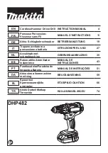 Preview for 1 page of Makita DHP482 Instruction Manual