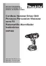 Preview for 1 page of Makita DHP482RFE3 Instruction Manual
