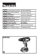 Preview for 1 page of Makita DHP482RFJ Instruction Manual