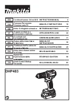 Preview for 1 page of Makita DHP483 Instruction Manual