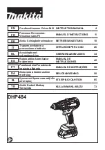 Makita DHP484ZJ Instruction Manual preview