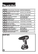 Makita DHP485 Instruction Manual preview