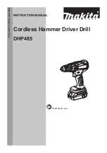 Makita DHP485STE Instruction Manual preview