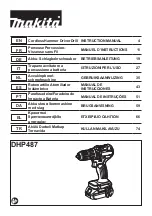 Makita DHP487RAJ Instruction Manual предпросмотр