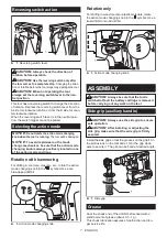 Предварительный просмотр 7 страницы Makita DHR171RMJ Instruction Manual