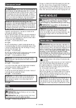 Preview for 57 page of Makita DHR171ZJ Instruction Manual