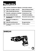 Предварительный просмотр 1 страницы Makita DHR241ZJ Instruction Manual