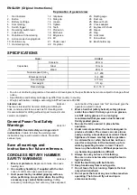 Preview for 5 page of Makita DHR241ZJ Instruction Manual