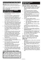 Предварительный просмотр 7 страницы Makita DHR242ZJW Instruction Manual