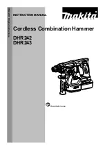 Makita DHR243RTE Instruction Manual предпросмотр