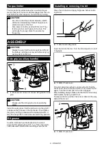 Preview for 8 page of Makita DHR243RTE Instruction Manual