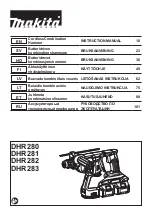 Preview for 1 page of Makita DHR281 Instruction Manual