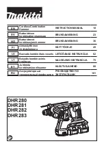 Makita DHR281 Instruction Manual preview