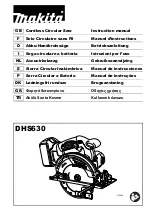 Makita DHS630 Instruction Manual preview