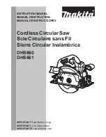 Preview for 1 page of Makita DHS661 Instruction Manual