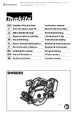 Preview for 1 page of Makita DHS680RTJ Instruction Manual