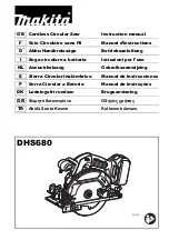 Preview for 1 page of Makita DHS680Z Instruction Manual