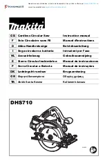 Makita DHS710 Instruction Manual preview