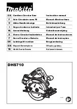 Preview for 1 page of Makita DHS710TJ Instruction Manual