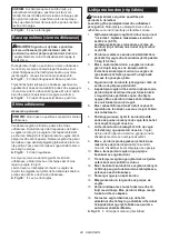 Предварительный просмотр 48 страницы Makita DHS900 Instruction Manual