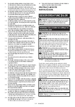 Предварительный просмотр 121 страницы Makita DHS900 Instruction Manual