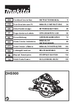 Preview for 1 page of Makita DHS900Z Instruction Manual