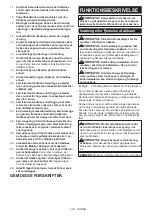 Предварительный просмотр 123 страницы Makita DHS900Z Instruction Manual