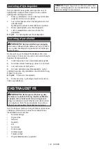 Предварительный просмотр 133 страницы Makita DHS900Z Instruction Manual