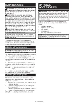 Preview for 21 page of Makita DHS901 Instruction Manual