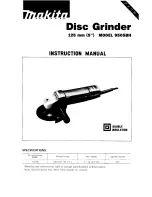 Makita DISC GRINDER 9505BH Instruction Manual предпросмотр