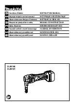 Preview for 1 page of Makita DJN160 Instruction Manual