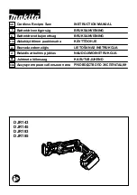 Предварительный просмотр 1 страницы Makita DJR145 Instruction Manual