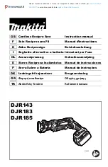 Preview for 1 page of Makita DJR183RT1J Instruction Manual
