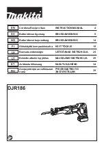 Preview for 1 page of Makita DJR186RFE Instruction Manual