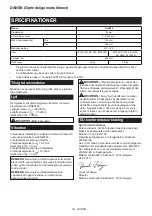 Preview for 39 page of Makita DJR186ZK Instruction Manual