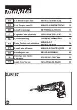 Makita DJR187 Instruction Manual предпросмотр