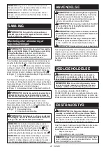 Preview for 42 page of Makita DJR188RTJ Instruction Manual