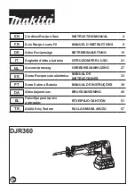 Preview for 1 page of Makita DJR360 Instruction Manual
