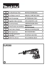 Makita DJR360 Instruction Manual preview