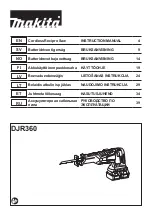 Preview for 1 page of Makita DJR360RM2 Instruction Manual