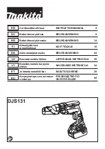 Preview for 1 page of Makita DJS131Z Instruction Manual