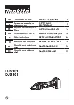 Preview for 1 page of Makita DJS161 Instruction Manual