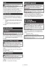 Preview for 8 page of Makita DJS800Z Instruction Manual