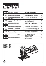 Makita DJV141 Instruction Manual предпросмотр