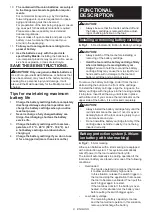 Preview for 8 page of Makita DJV180 Instruction Manual