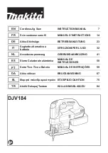 Preview for 1 page of Makita DJV184 Instruction Manual