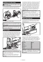 Предварительный просмотр 8 страницы Makita DJV185 Instruction Manual