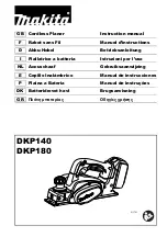 Preview for 1 page of Makita DKP180RFJ Instruction Manual